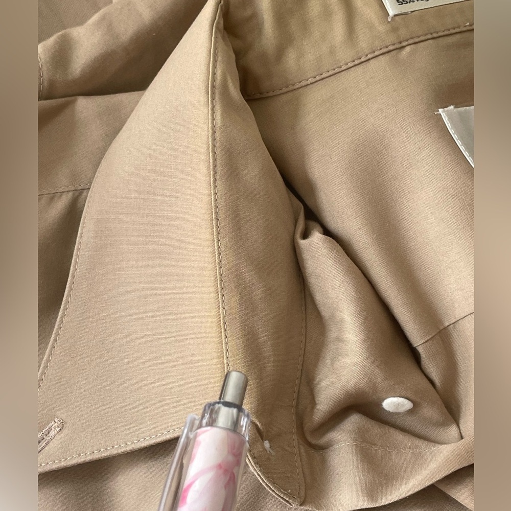 Givenchy Brown Tan Button up dress shirt Men size 16.5 -33 minimalist designer - Picture 7 of 7